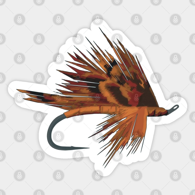 Fly Fishing Fly Tie Art Fisherman Gifts Sticker by TeeCreations